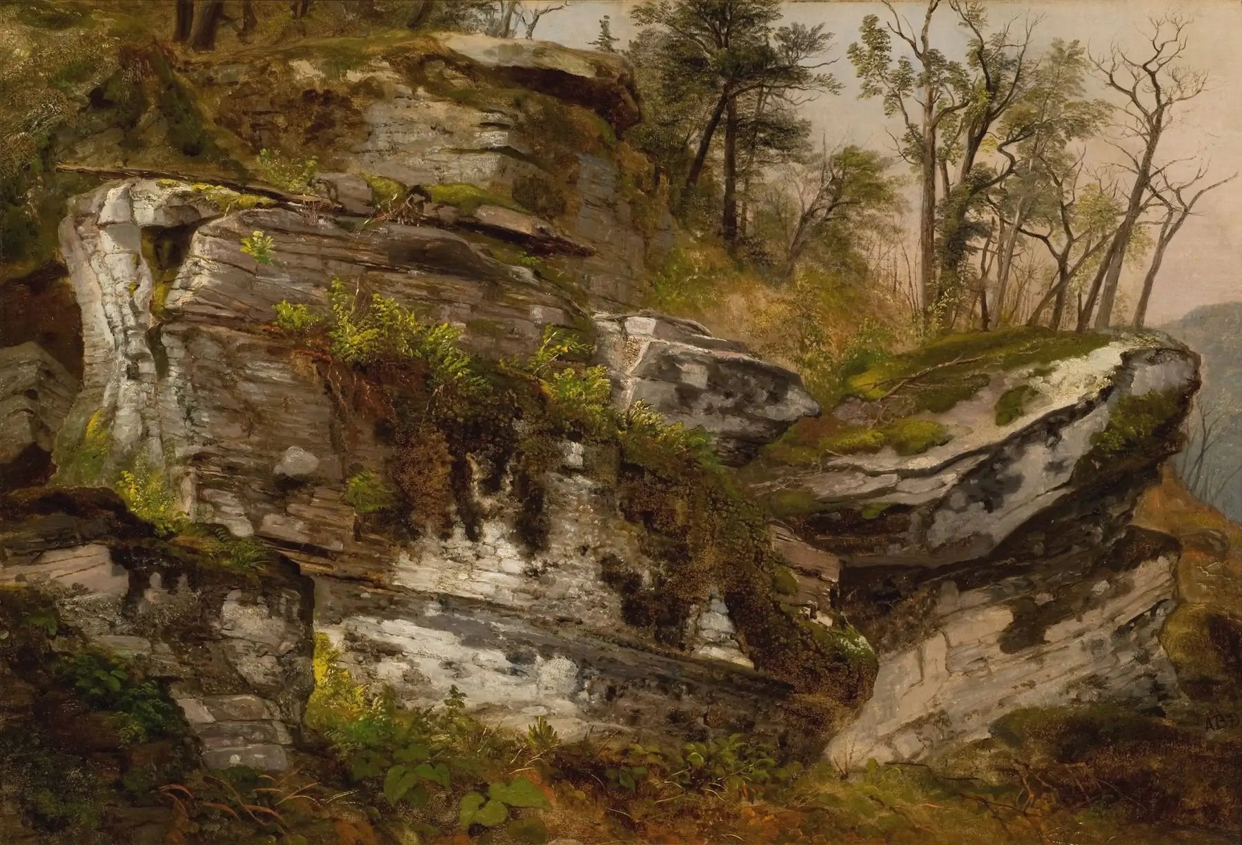 Falaise rocheuse - Asher Brown Durand - Alpha Reproduction