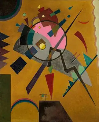 Reproduction du tableau « Rose avec Gris - Vassily Kandinsky » par Alpha Reproduction en peinture à l’huile