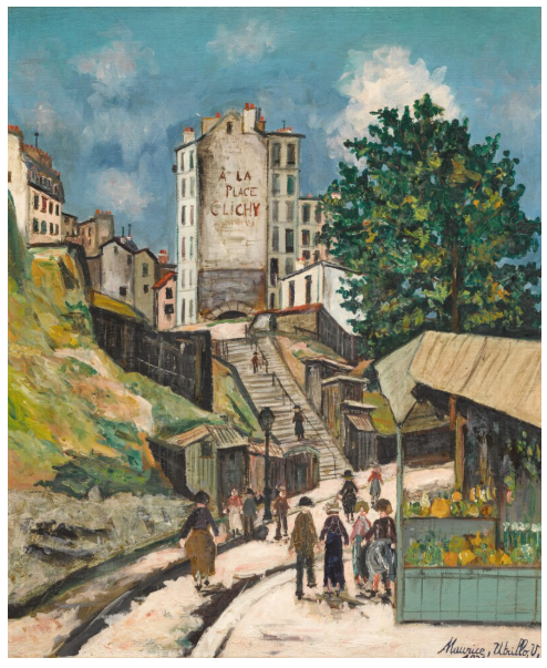 Rue Ronsard, Montmartre (1931) - Maurice Utrillo