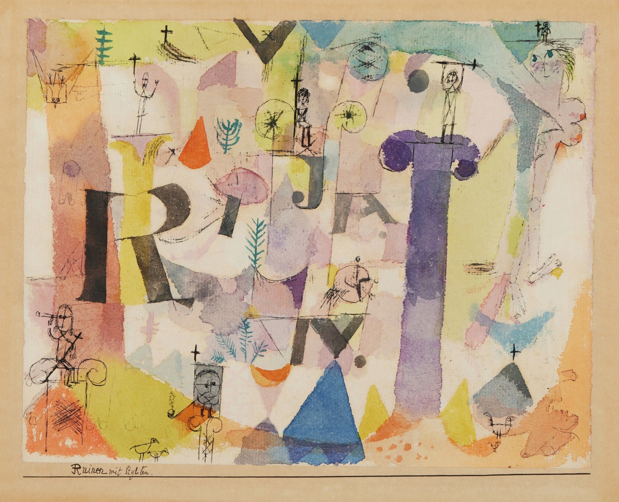 Ruins with Stylites — Paul Klee