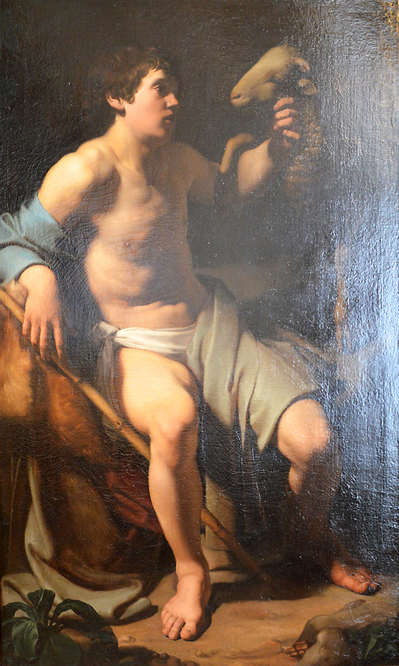 Saint Jean-Baptiste locataire un mouton - Bartolomeo Manfredi