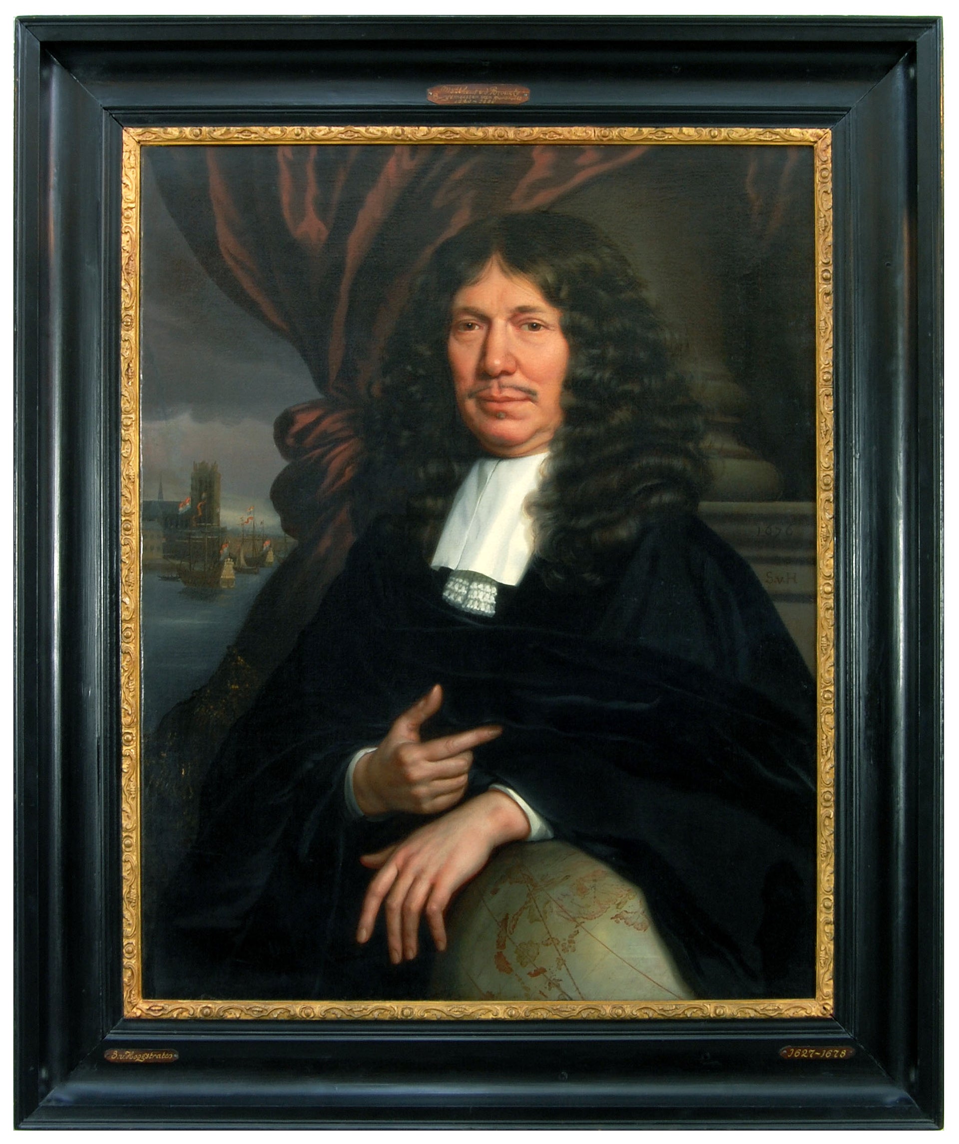 Portrait de Mattheus van den Broucke (1620-1685) - Samuel van Hoogstraten image 1 copie de tableau peinte à la main