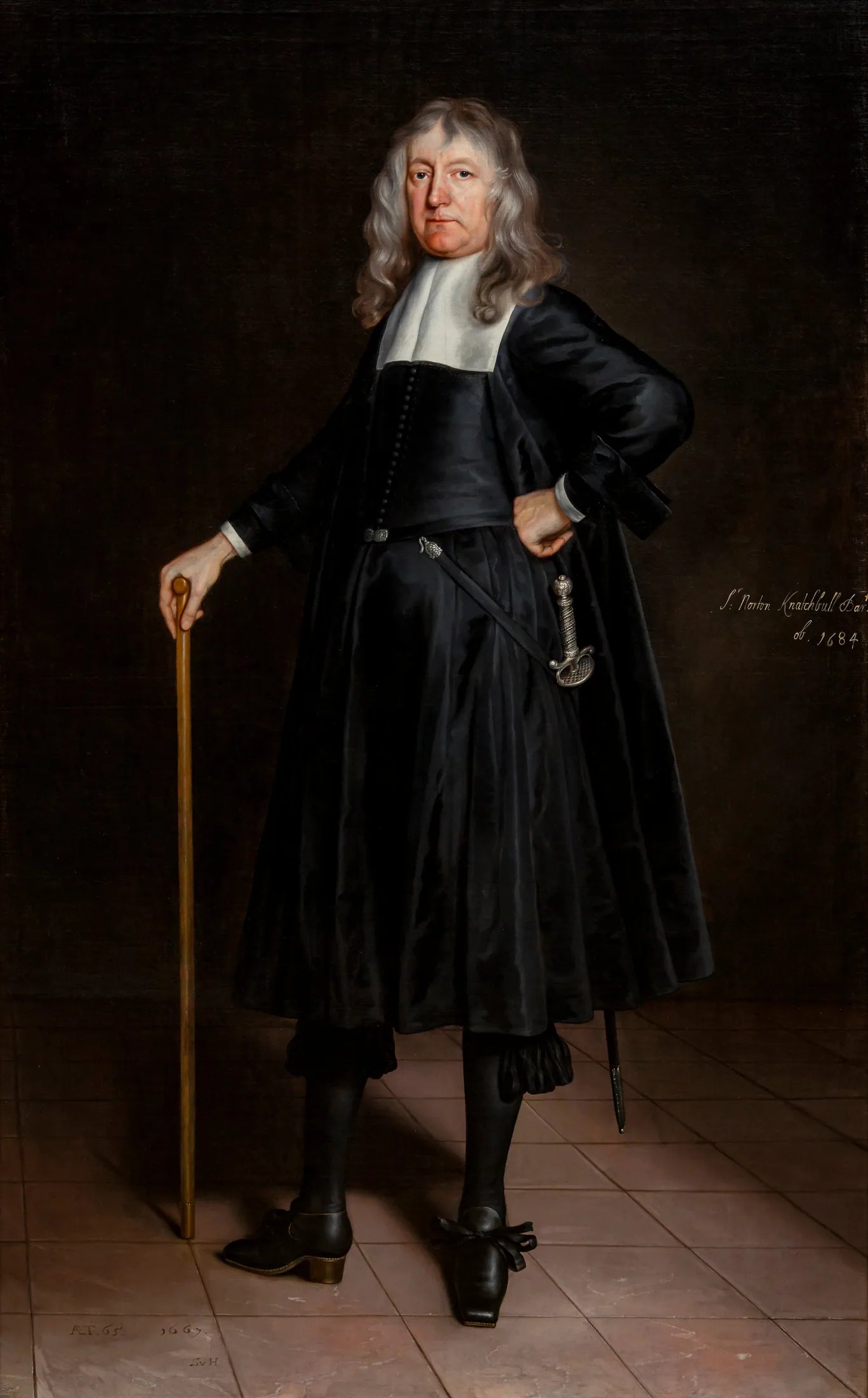 Portrait de Sir Norton Knatchbull, 1er baronnet (1602-1685) - Samuel van Hoogstraten image 1 copie peinte à la main à l’huile