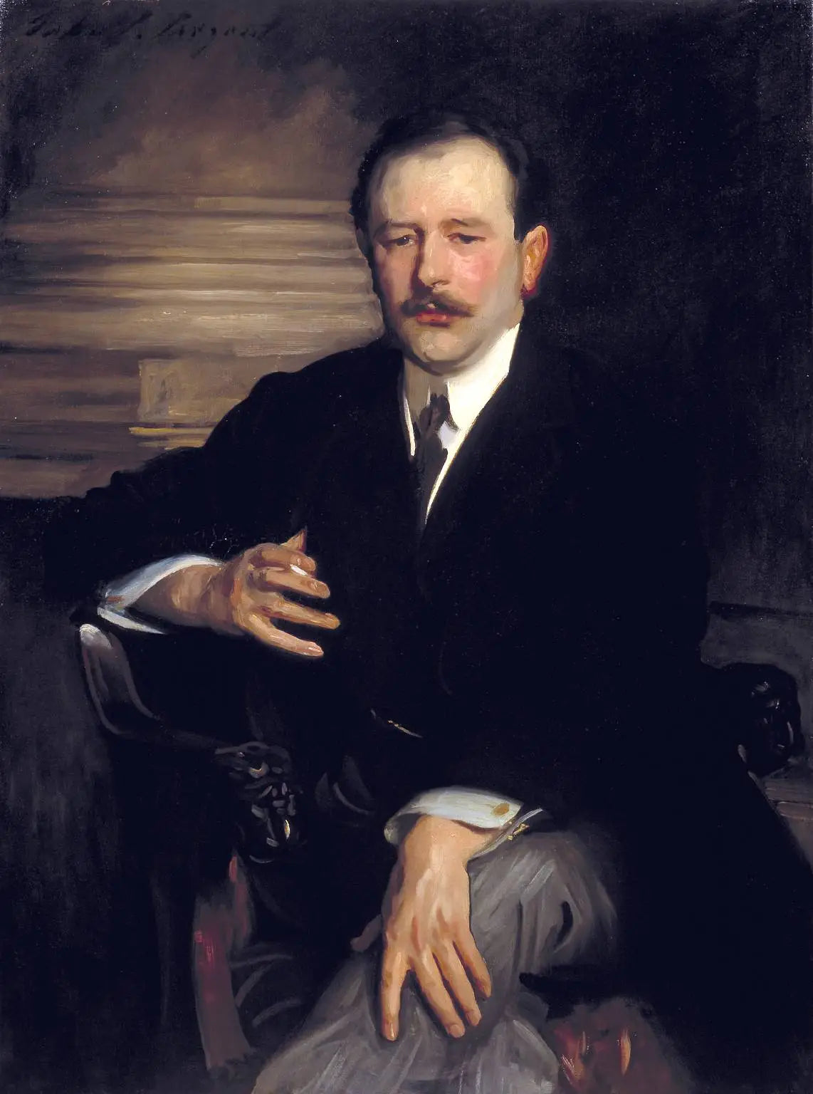 Reproduction du tableau « Portrait de Robert Mathias - John Singer Sargent » par Alpha Reproduction en peinture à l’huile