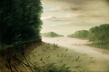Scène du Bas-Mississippi - George Catlin