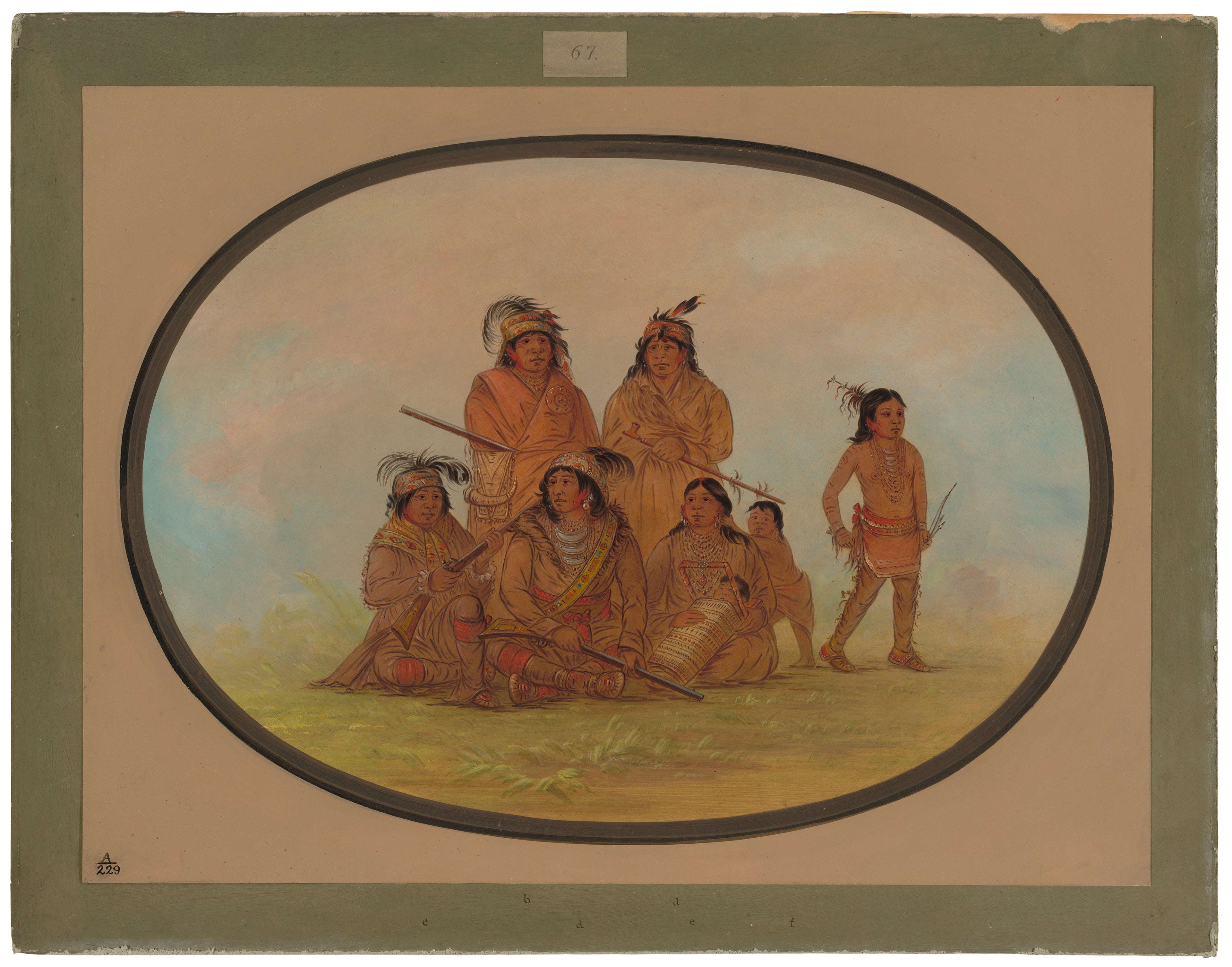 Indiens Séminoles, prisonniers à Fort Moultrie - George Catlin