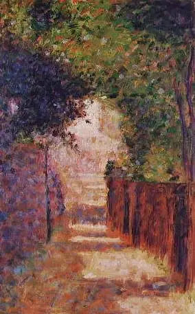 Reproduction du tableau « La rue Saint-Vincent, Paris, au printemps - Georges Seurat » par Alpha Reproduction en peinture à l’huile