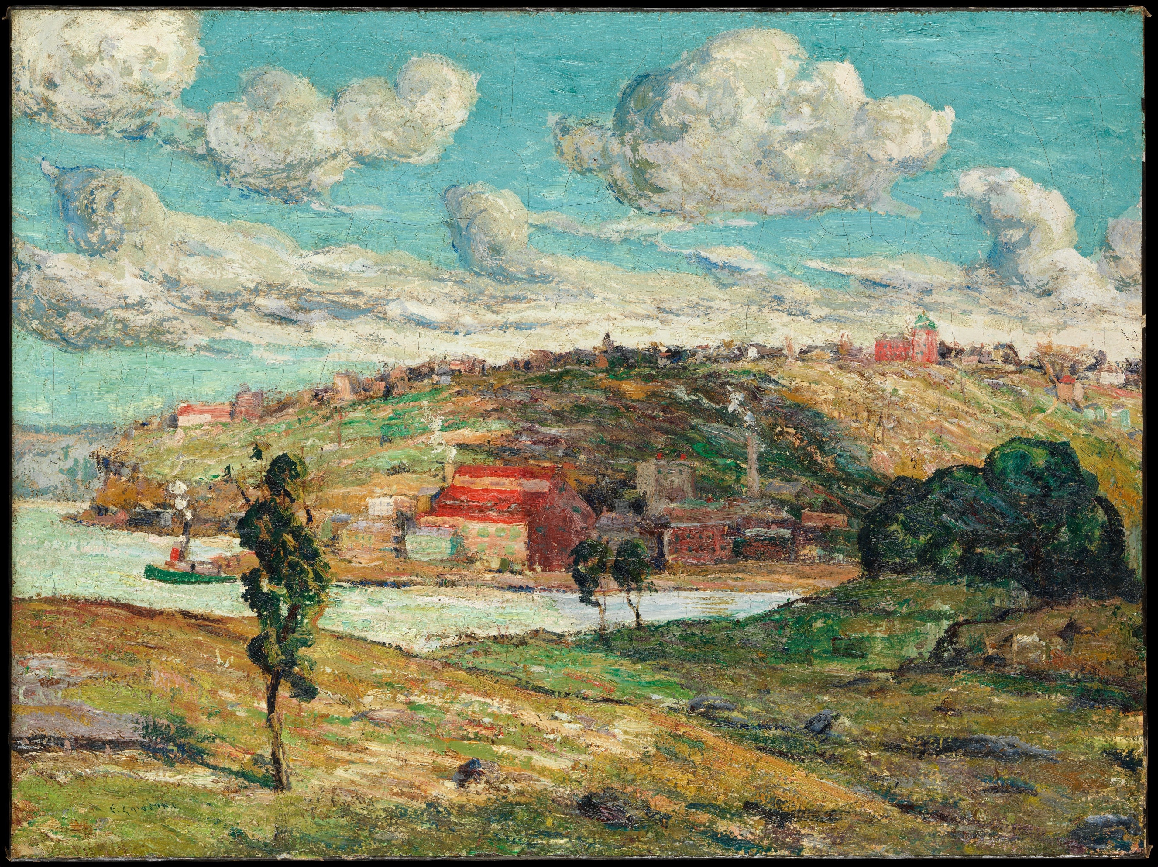 Ombres, colline de Spuyten Duyvil - Ernest Lawson