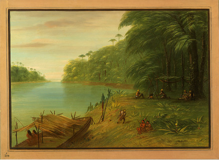 Rive de l'Essequibo - George Catlin