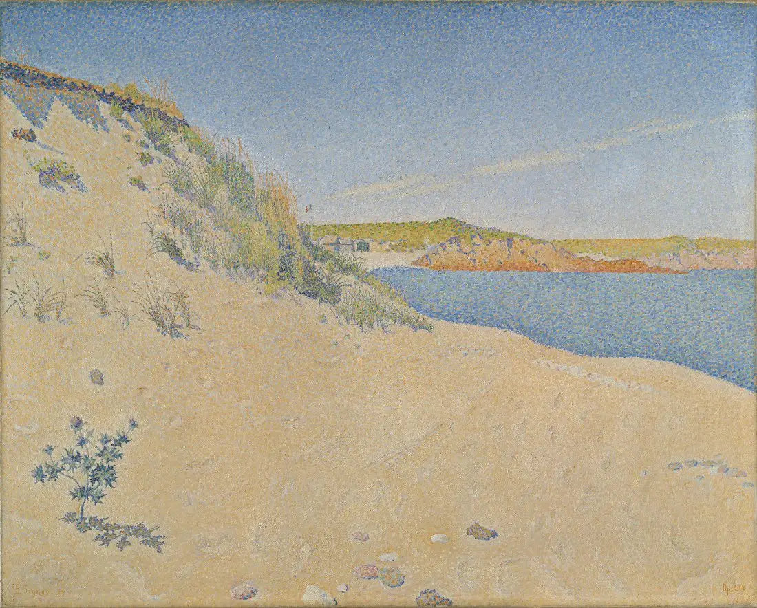 Reproduction du tableau « Plage à Saint Briac - Paul Signac » par Alpha Reproduction en peinture à l’huile