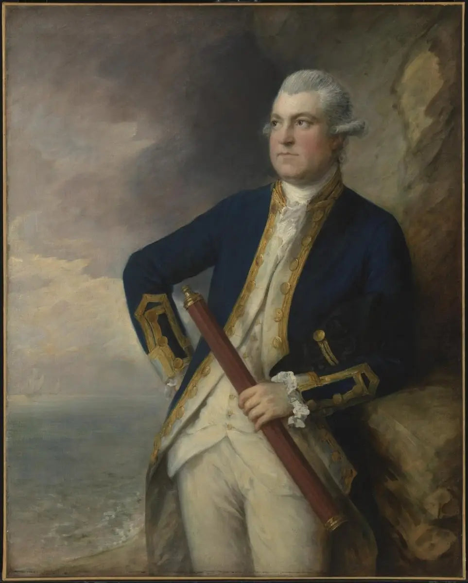 Amiral Sir Charles Thompson baronnet - Thomas Gainsborough - Alpha Reproduction