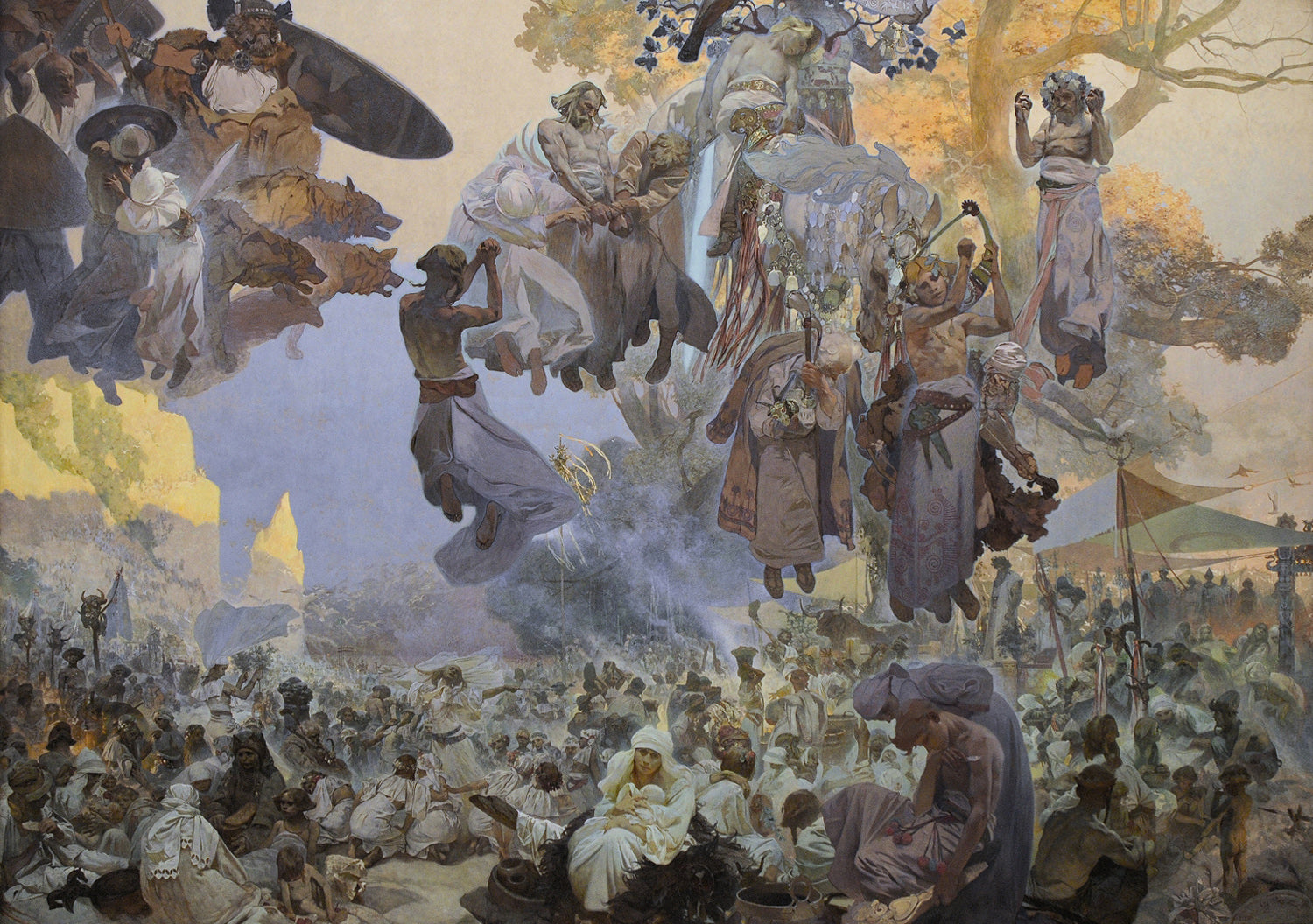 การเฉลิมฉลองของ Svantovít - Alphonse Mucha