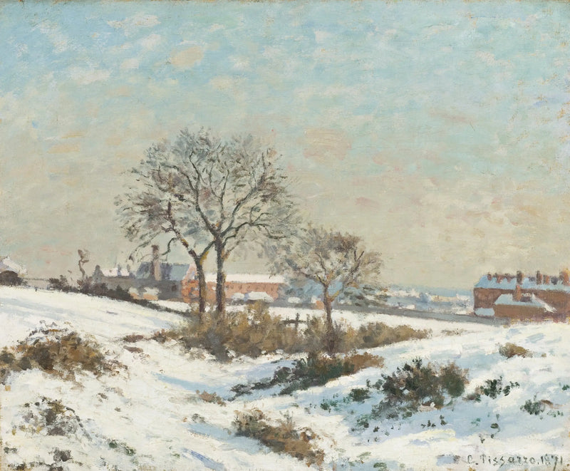 ทิวทัศน์ที่มีหิมะใน South Norwood - Camille Pissarro