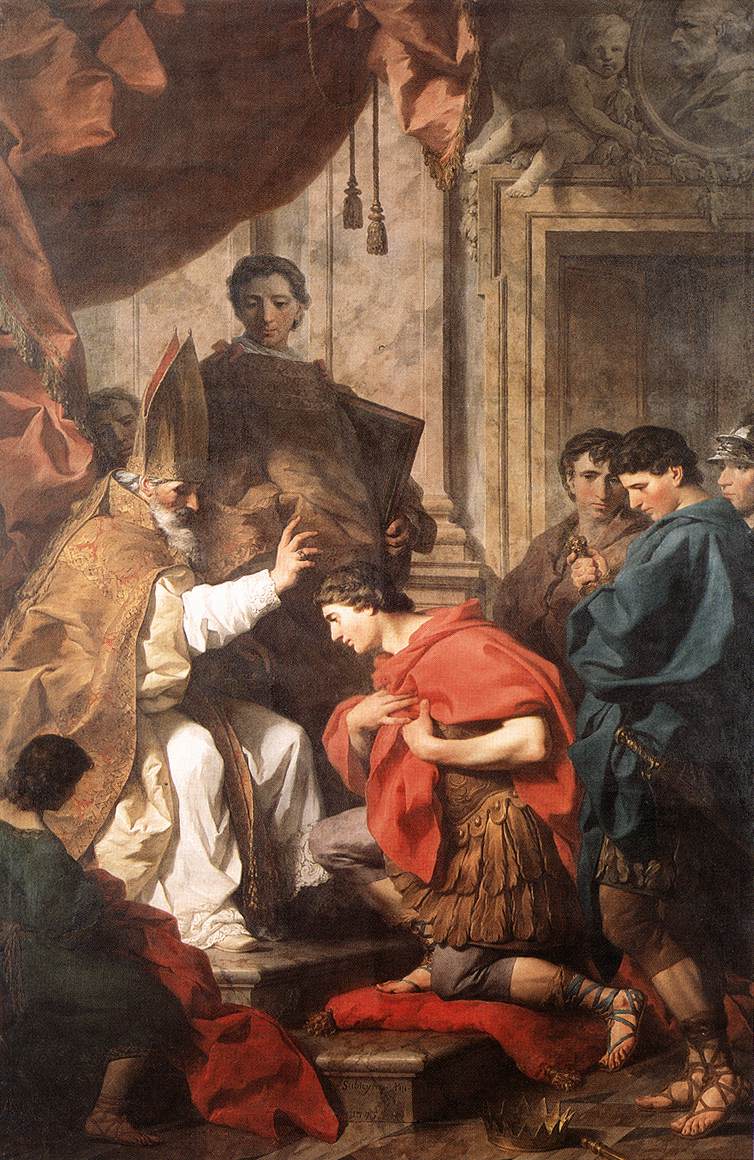 Saint Ambroise absout Théodose - Pierre Subleyras