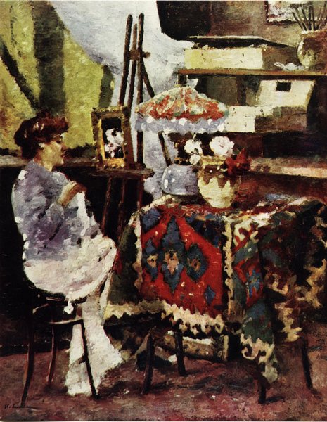 L’Atelier de l’artiste, Ștefan Luchian, date non précisée, peinture à l’huile