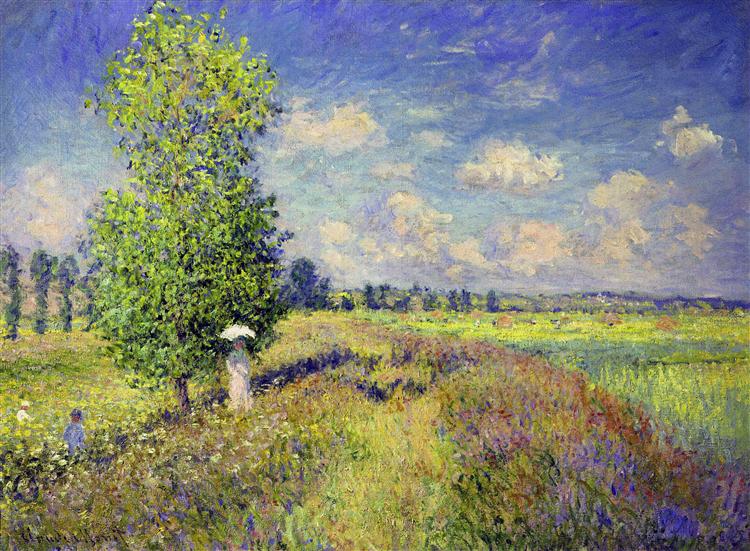 🌞 ฤดูร้อน – ทุ่งดอกป๊อปปี้ – Claude Monet (ประมาณปี 1875)
