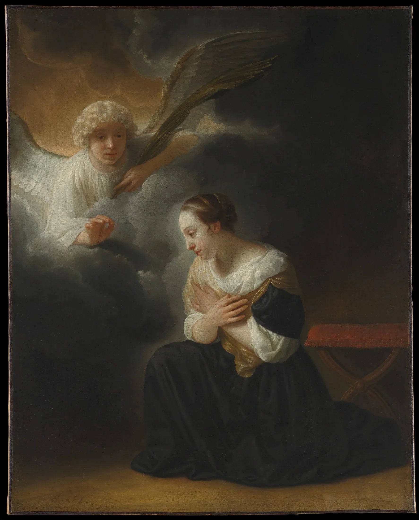 L'Annonciation de la Mort de la Vierge - Samuel van Hoogstraten image 1 reproduction artisanale de tableau