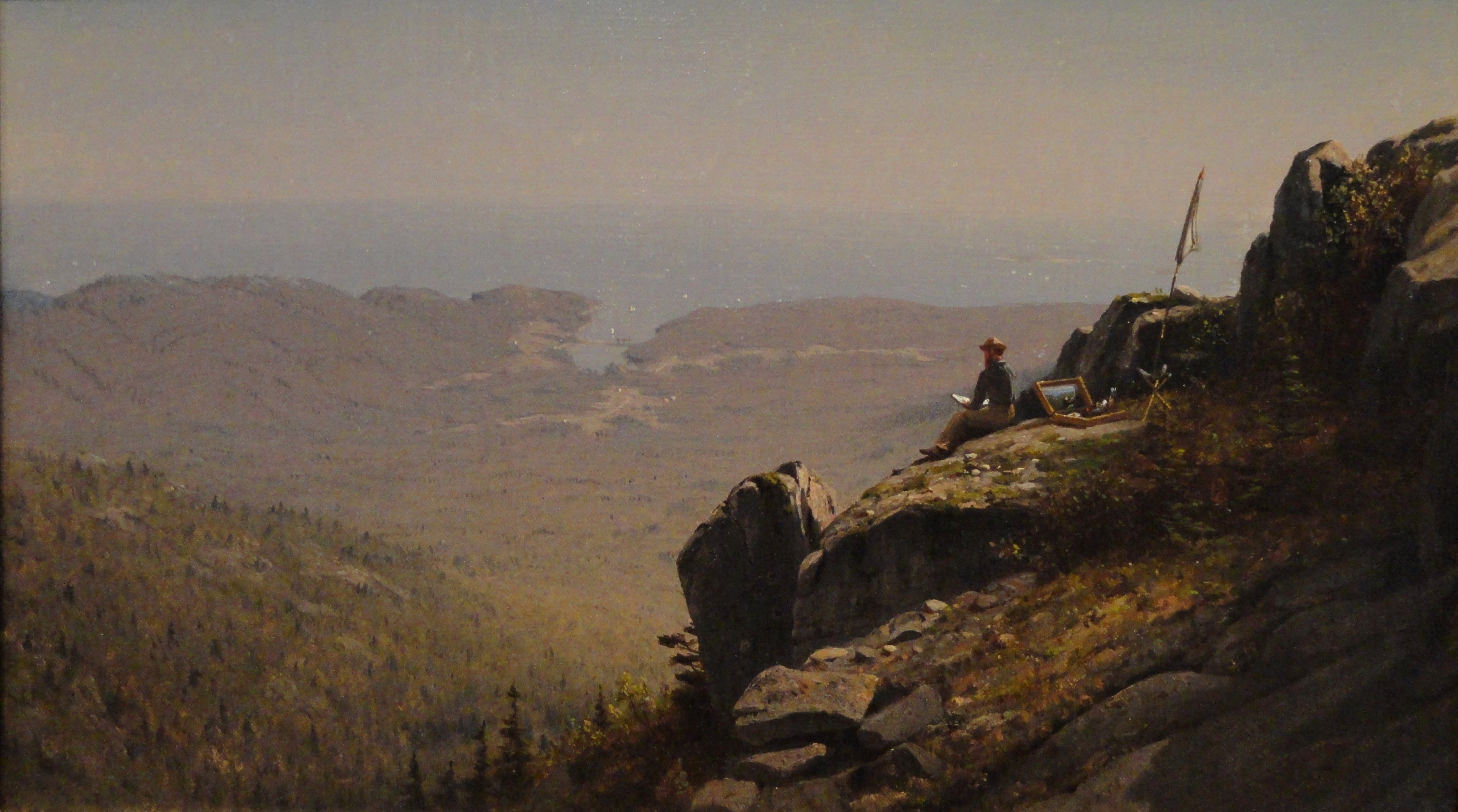 L'artiste dessinant à Mount Desert, dans le Maine - Sanford Robinson Gifford
