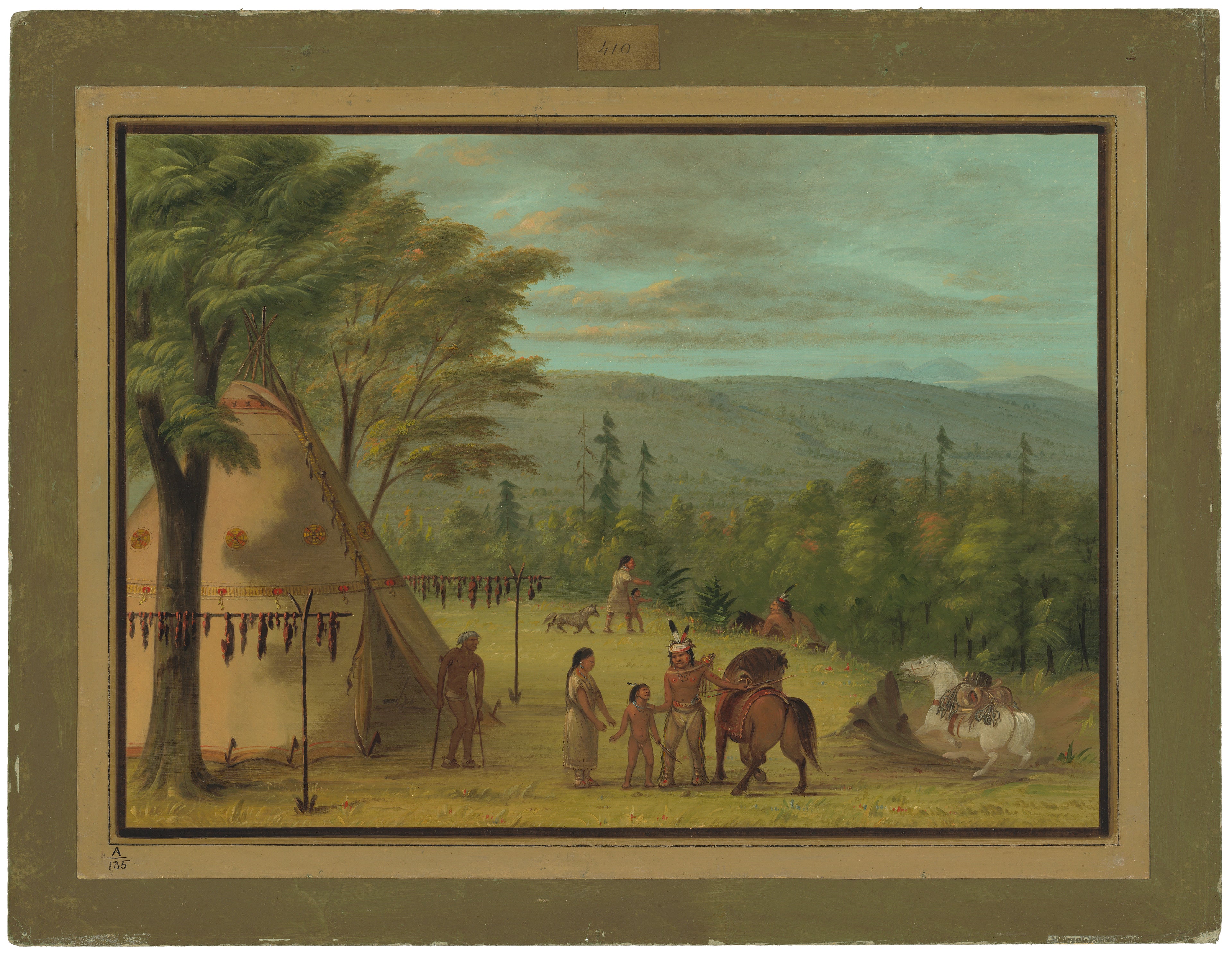 Les frères Cheyenne commencent leur chasse d'automne - George Catlin