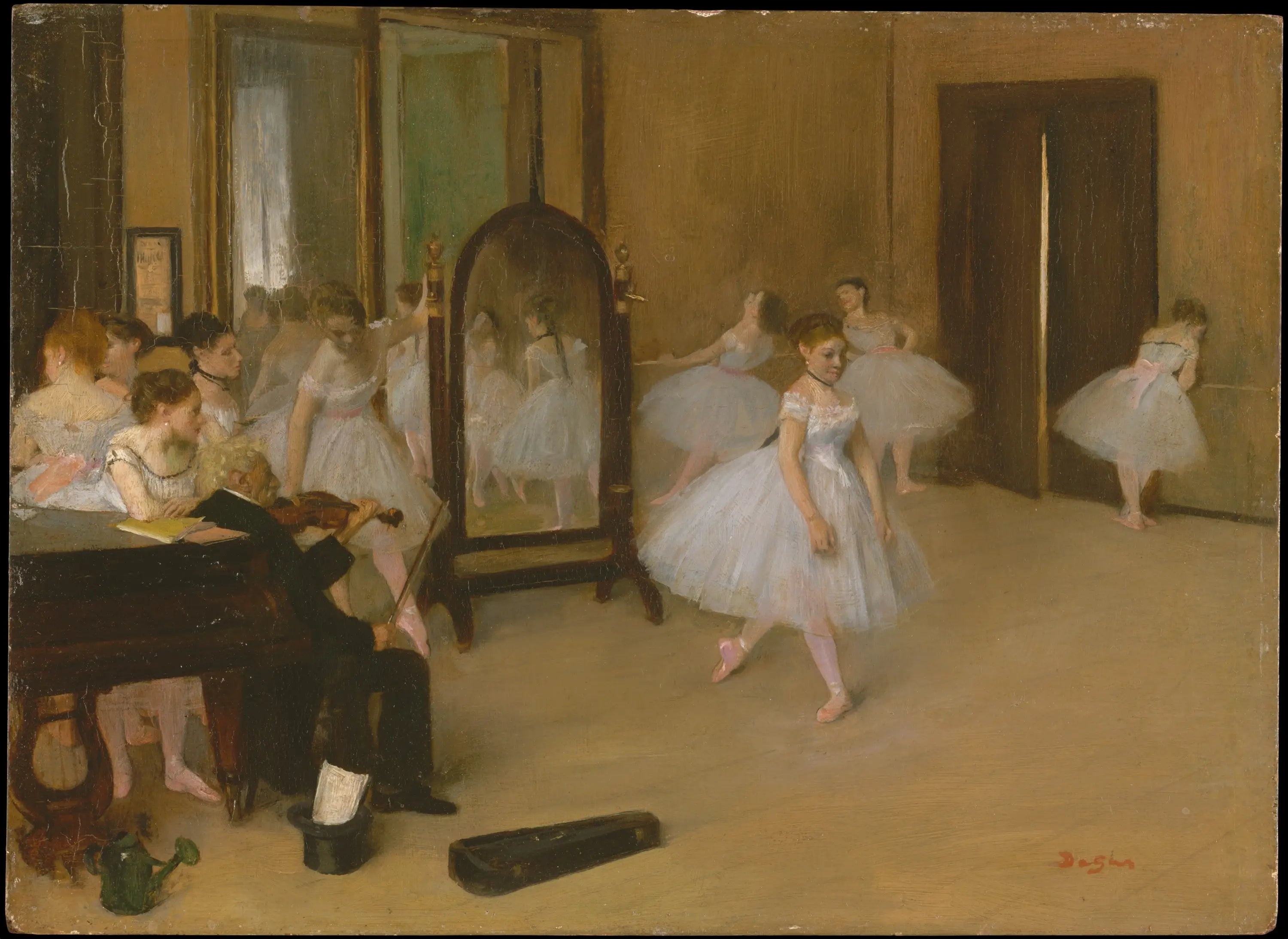 Reproduction du tableau « La Classe de danse - Edgar Degas » par Alpha Reproduction en peinture à l’huile