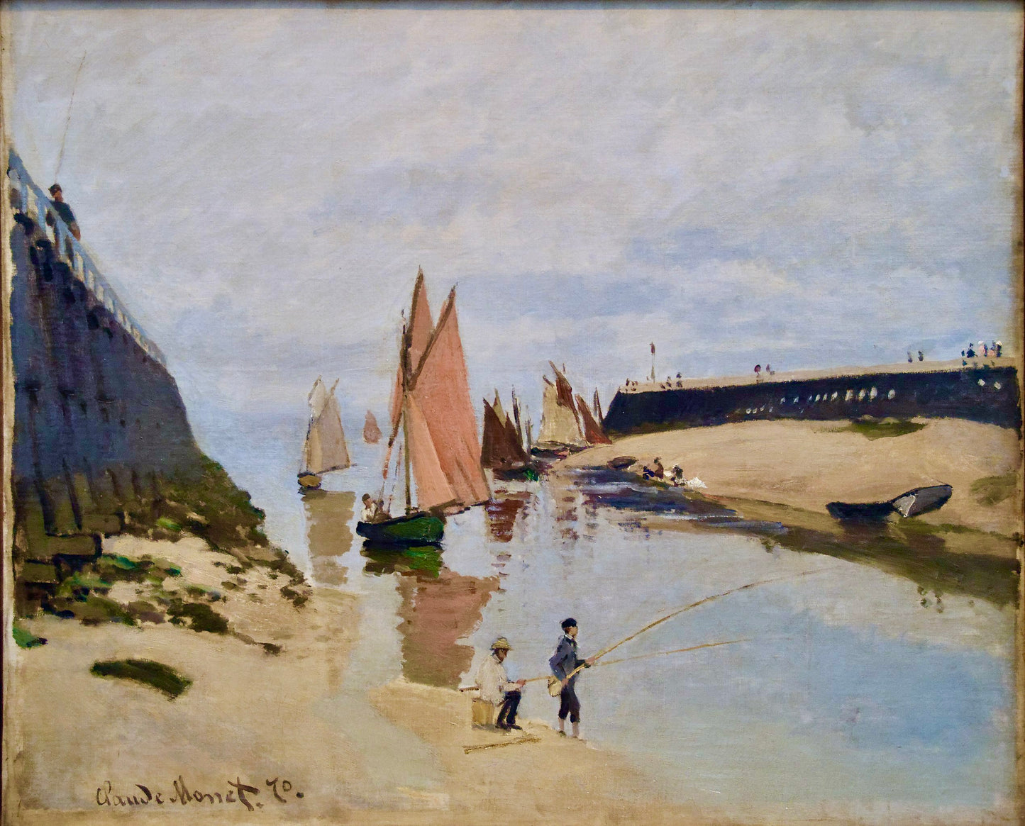 « ท่าเรือทรูวิลล์ » – Claude Monet (1870)