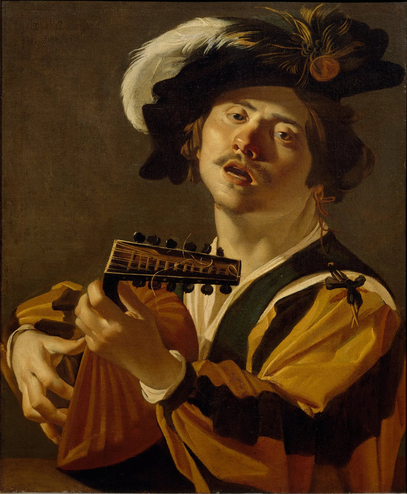 Le Joueur de luth - Dirck van Baburen