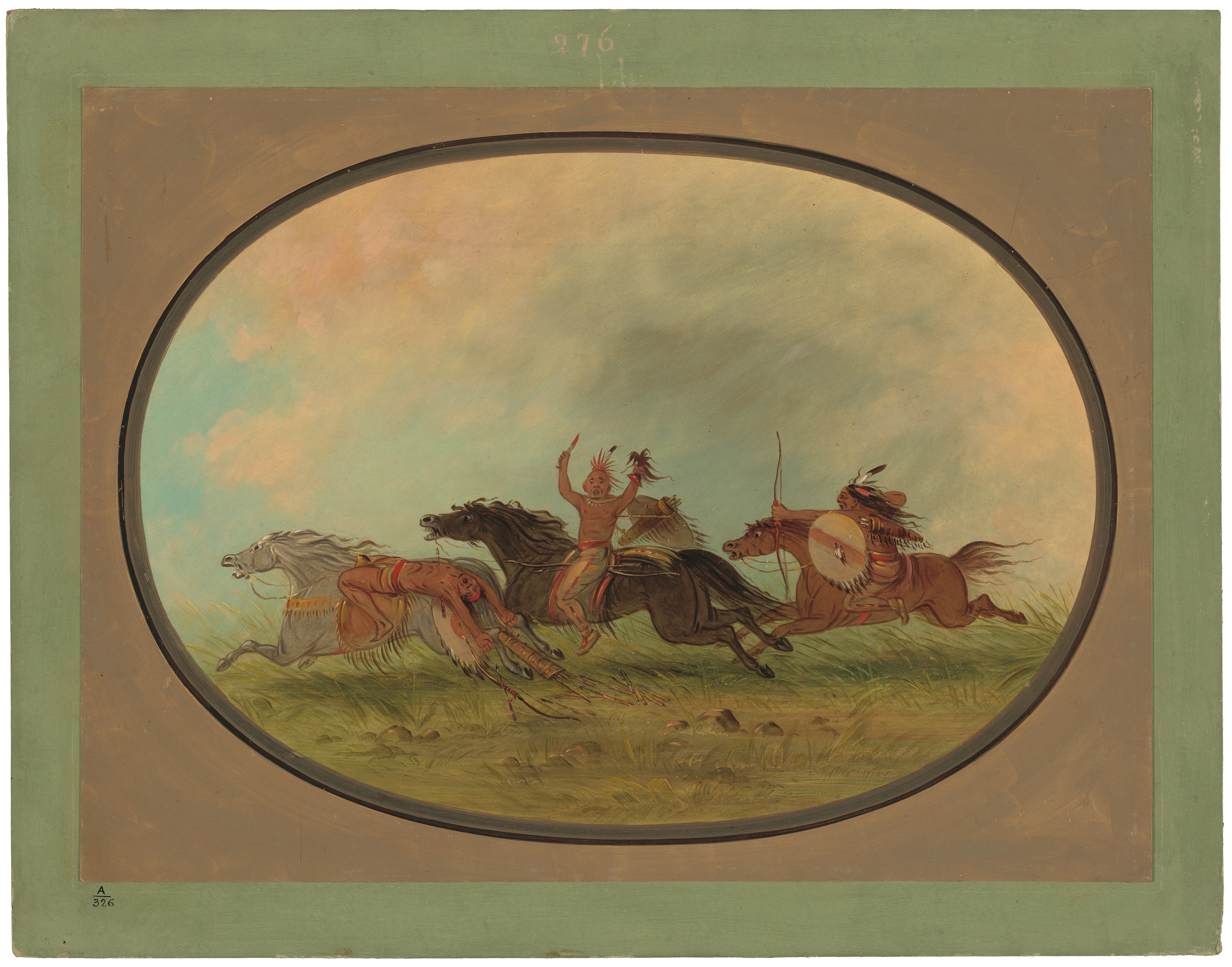 Le scalpeur scalpé - Pawnees et Cheyennes - George Catlin