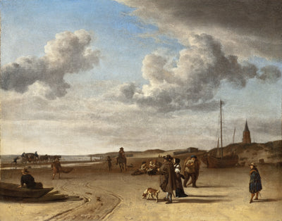 La plage de Scheveningen - Adriaen van de Velde