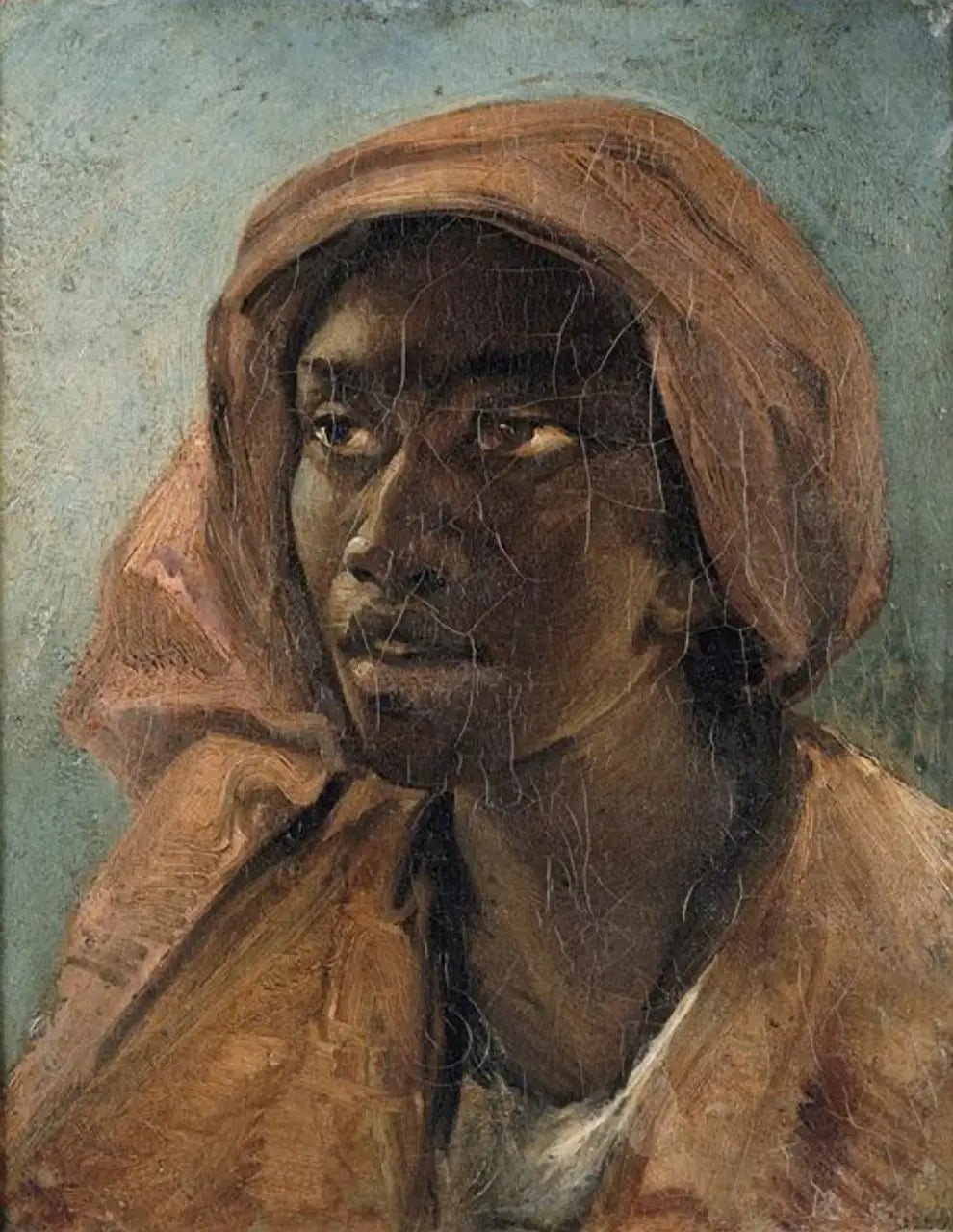 Reproduction du tableau « Portrait de jeune métisse - Théodore Géricault » par Alpha Reproduction en peinture à l’huile