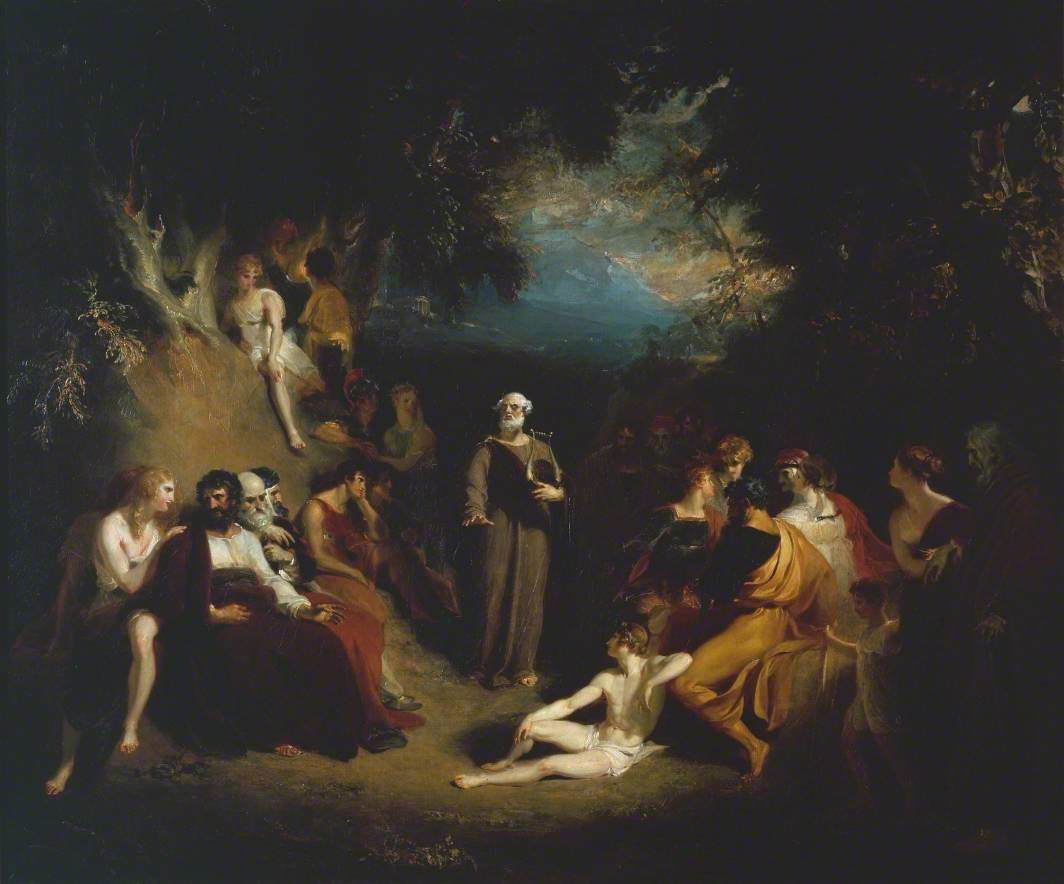 Homère récitant ses poèmes - Thomas Lawrence