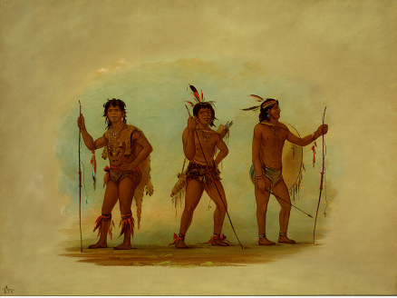 Trois hommes Chaymas - George Catlin