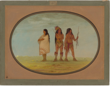 Trois Indiens Navajos - George Catlin