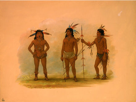Trois hommes d'Omagua - George Catlin