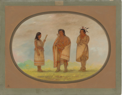 Trois Indiens Potowotomie - George Catlin