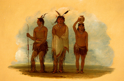 Trois Indiens Walla Walla - George Catlin