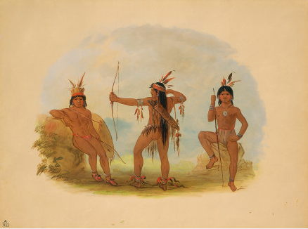 Trois Indiens Woyaway - George Catlin