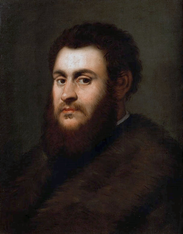 Portrait du roi Sigismond II Auguste portant un manteau garni de fourrure - Jacopo Tintoretto