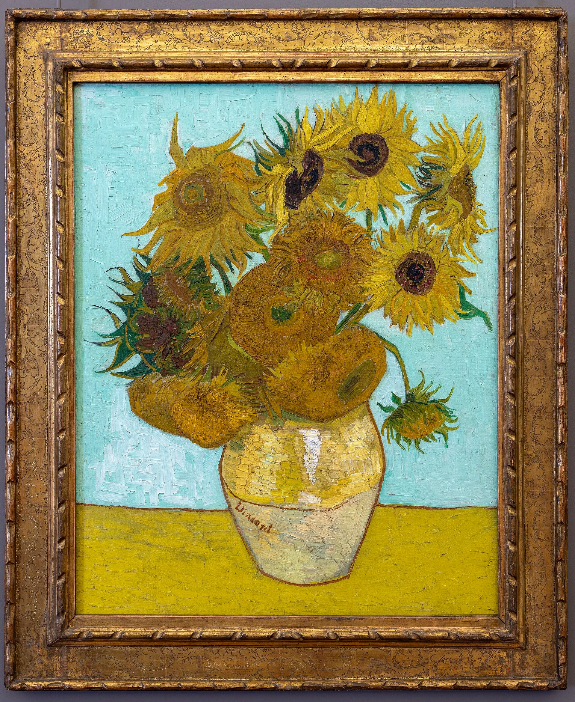 ทานตะวัน (ภาพนิ่ง: แจกันที่มีทานตะวันสิบสองดอก) - Vincent van Gogh