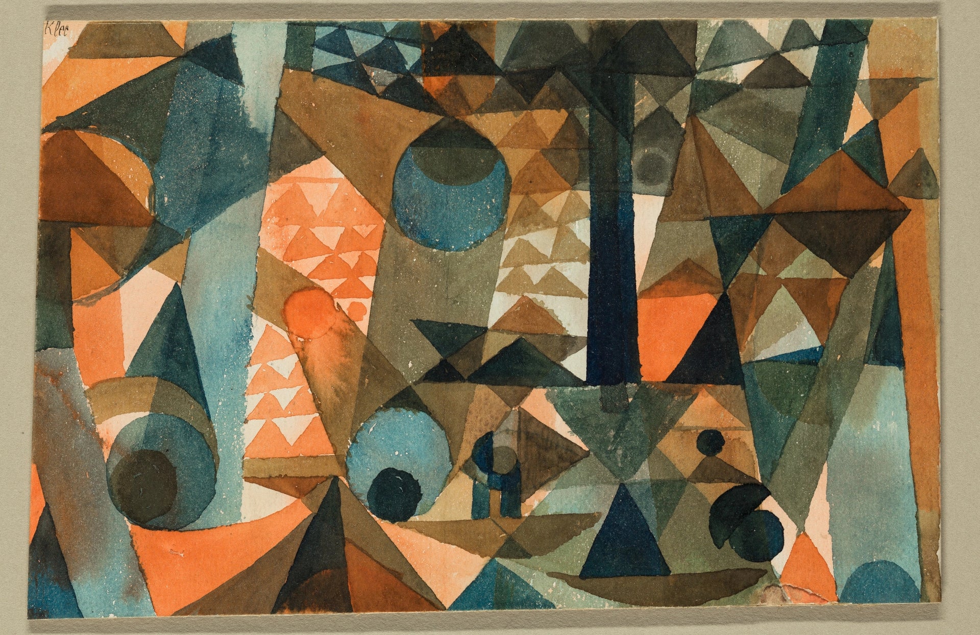 Translucencies, Orange-Blue — Paul Klee