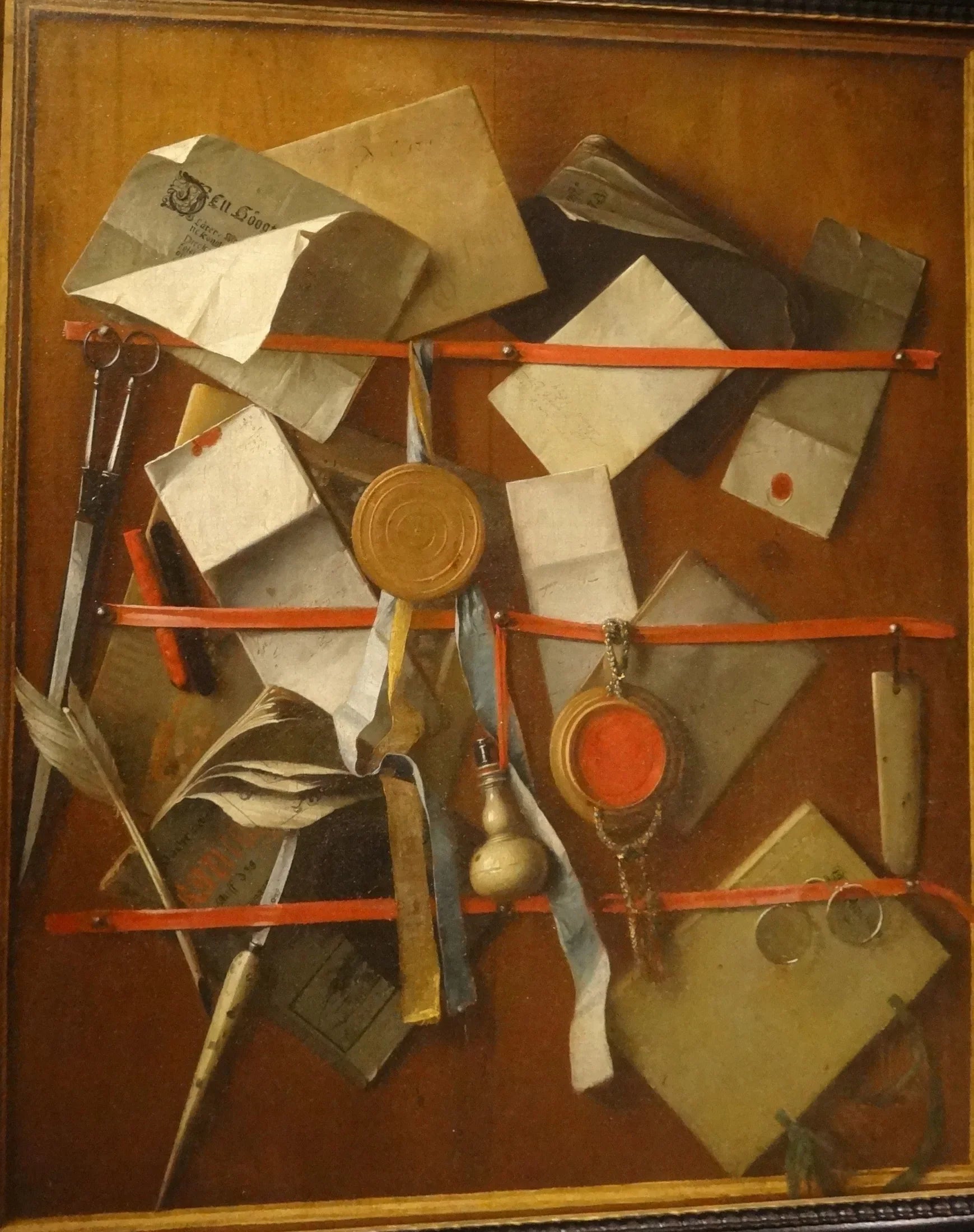 Nature morte en trompe-l'œil de Samuel Van Hoogstraten - Samuel van Hoogstraten image 1 reproduction artisanale de tableau