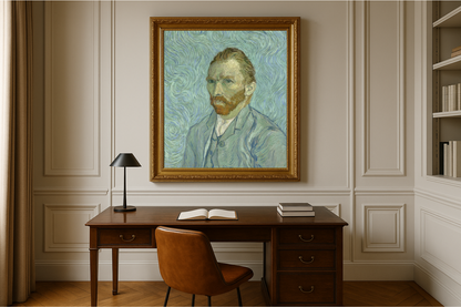 🎨 ภาพเหมือนตัวเอง – Vincent van Gogh (1889)