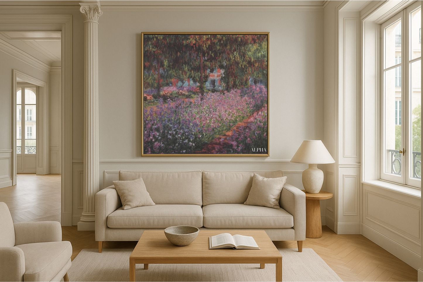 Le Jardin de l’Artiste à Giverny (Iris) – Claude Monet, vers 1900