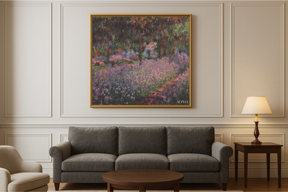 Le Jardin de l’Artiste à Giverny (Iris) – Claude Monet, vers 1900