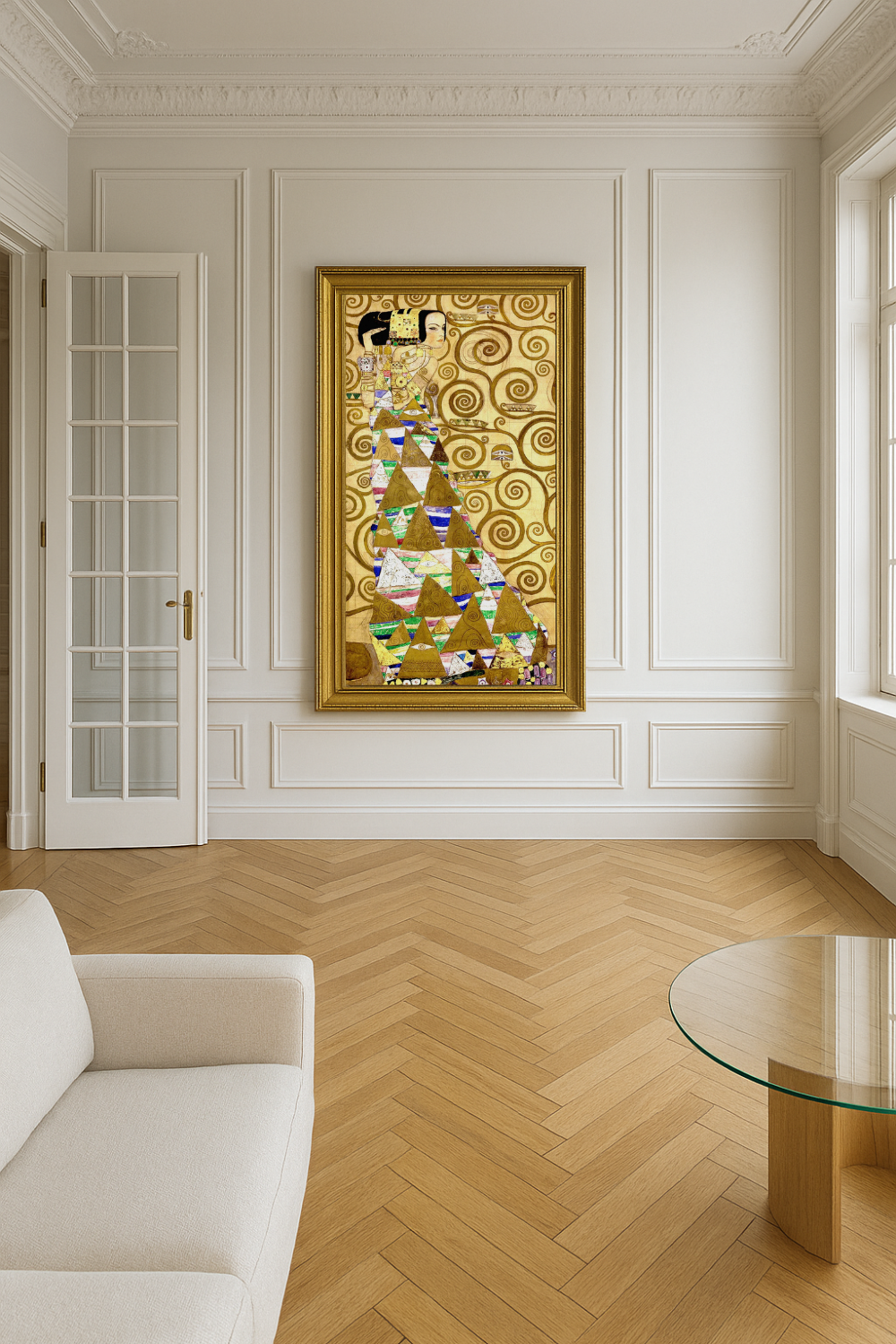 🌪️👁️ การรอคอย – Gustav Klimt (1905–1909)