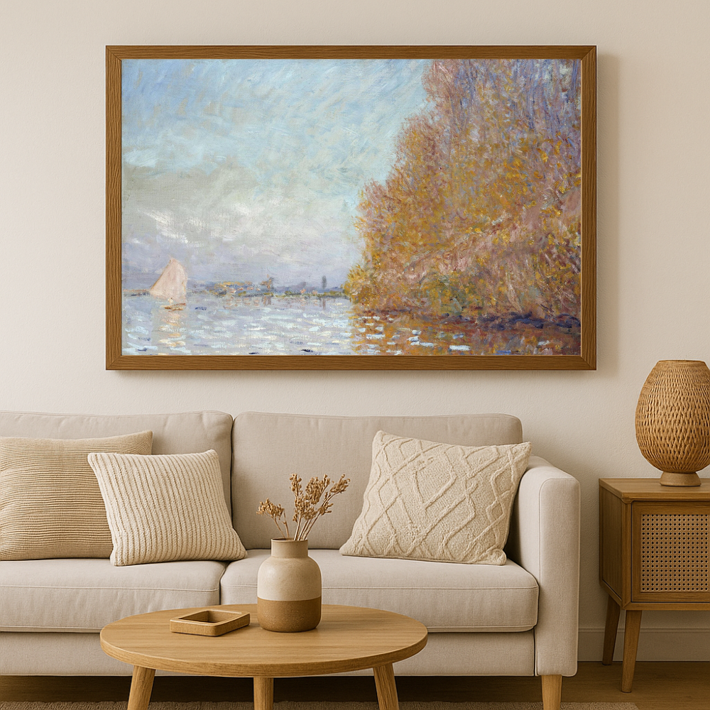 ⛵ อ่างอาร์ฌองเตยกับเรือใบ – Claude Monet (ประมาณปี 1874)