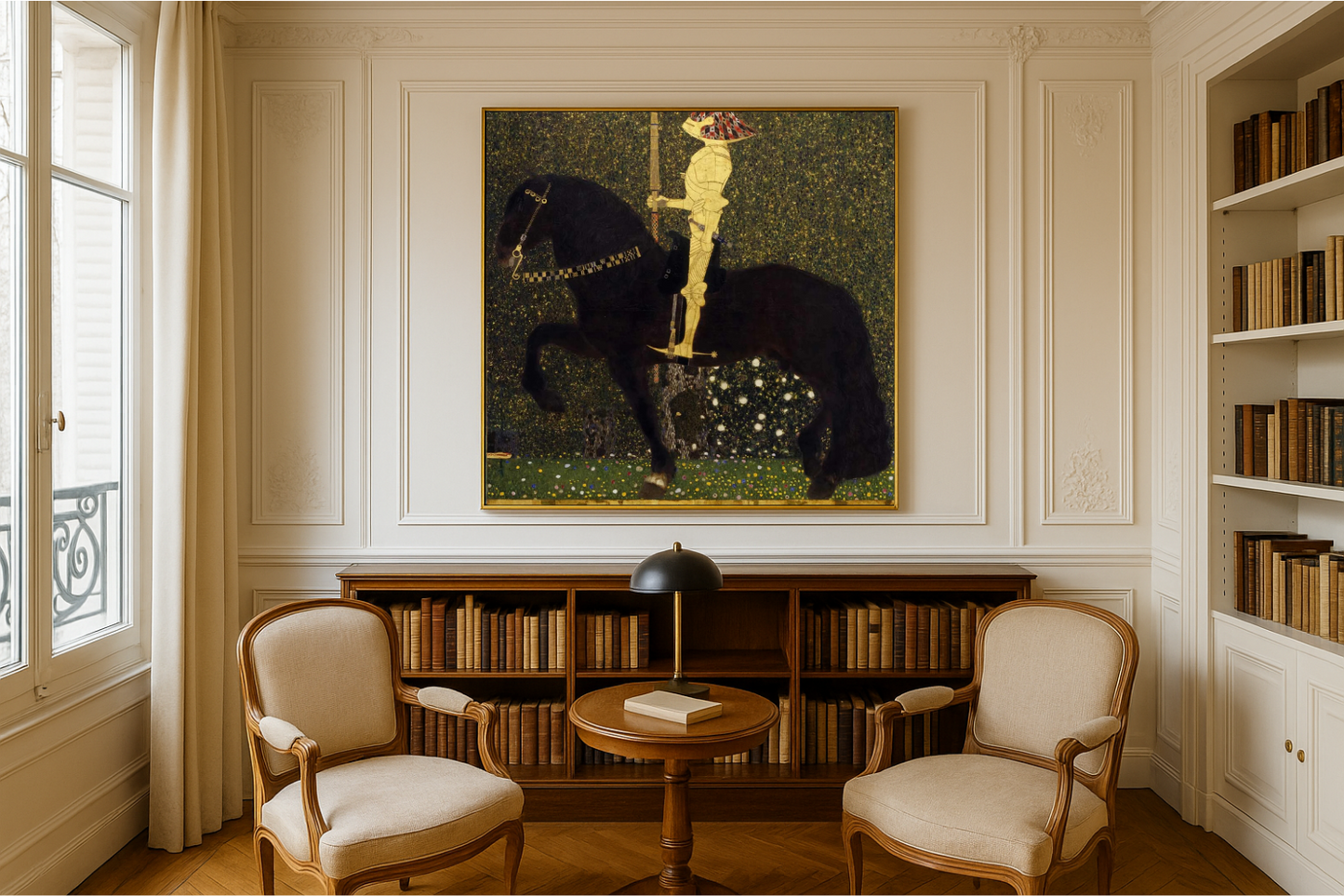 🛡️🐎 อัศวินทองคำ – Gustav Klimt (1903)