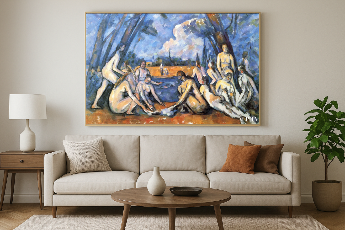 Les Grandes Baigneuses - ปอล เซซาน