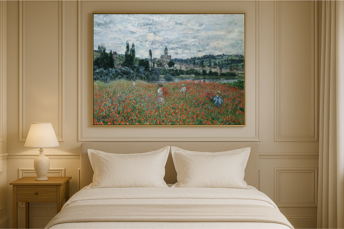 🌺 ทุ่งดอกป๊อปปี้ใกล้ Vétheuil – Claude Monet (ประมาณปี 1879)