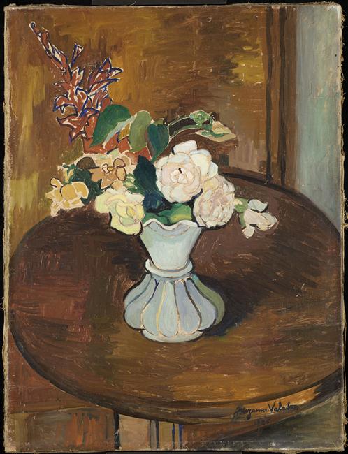 Bouquet de fleurs sur un guéridon - Suzanne Valadon
