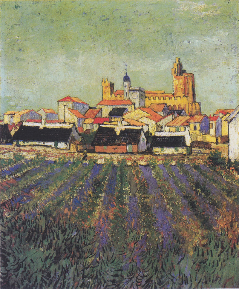 วิวของ Saintes-Maries-de-la-Mer - Vincent van Gogh